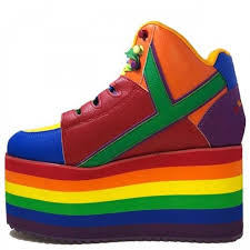 Yru Qozmo Rainbow Pride Platform Red 6 In 2019 Shoes