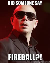 Did someone say Fireball?! - Knowledgeable Pitbull | Meme Generator via Relatably.com