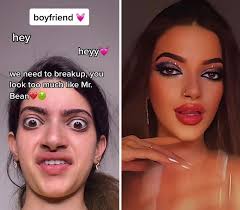 posting makeup transformations