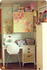 I am copying some of these since my office/sewing area is still a work in progress. Cute Craft Room Alert