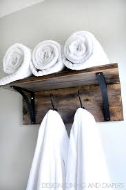 There's no way around it. Rustic Diy Towel Organizer Diy Home Decor Home Diy Rustic Home Decor