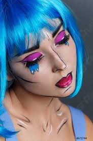 beautiful with pop art makeup