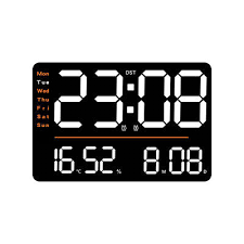 Led Digital Wall Clock 12 24h