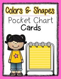Colors And Shapes Pocket Chart Cards