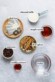 iced dirty chai latte the healthful ideas