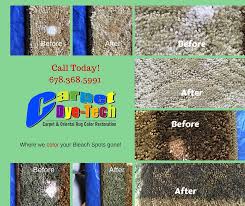 carpet dye tech bleach spots carpet
