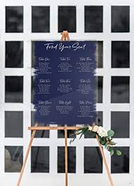 Amazon Com Wedding Seating Chart Signs Clear Painted For