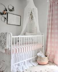 Pink And White Crib Bedding Girls