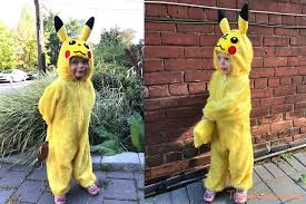 All month henri has been telling me he planned to wear his creeper costume for halloween this year. Diy Pikachu Pokemon Costume The Inspired Home