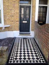 victorian black and white border tiles