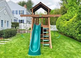 Compact Wooden Swing Sets For Small
