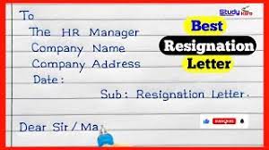 how to write resignation letter