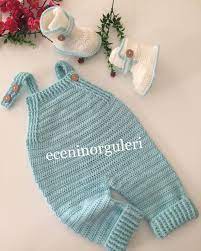 crochet baby romper in 3 easy steps