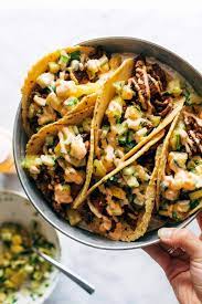 caramelized pork tacos with pineapple