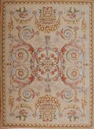 plush wool french savonnerie rug