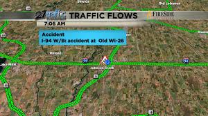 Wisconsin state patrol confirmed to 27 news that an ambulance was sent to the scene, but could not say how many vehicles were involved or the number of injuries. Wkow 27 News On Twitter Traffic Alert Crash On Entrance Ramp To I 94 Wb In Johnson Creek At Wi 26 Slow Down If You Re Passing Through That Area Https T Co Ky7iq5ftfq
