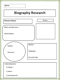 Biography Research Graphic Organizer  See More  Report Outline  Famous  Person Pinterest
