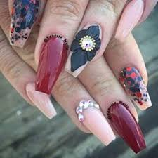 17 fiery crimson nail idea. 61 Acrylic Nails Designs For Summer 2021 Style Easily
