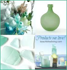 Seaglass Bottle Vases Hurricanes From