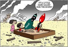 Israel's netanyahu says hamas, gaza militants will pay very heavy price for rocket fire. Israel Palestine Conflict Political Cartoon
