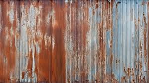 Rusty Galvanized Corrugated Iron Siding