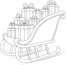 gifts christmas coloring pages printable