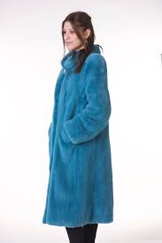 Turquoise Mink Fur Coat Fur Coat