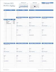 personal planner template for excel