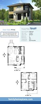 plan 76469 modern two story house