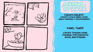learn to make a 4 panel comic a guide
