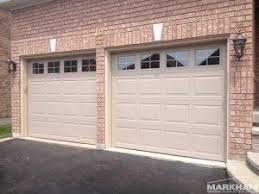 rw taupe garage door aluminum grids