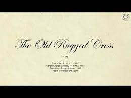 159 the old rugged cross sda hymnal
