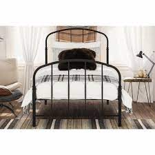 Lafayette Arched Black Iron Standard Bed