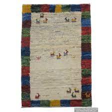 gabbeh wool rug from persian ghashghai