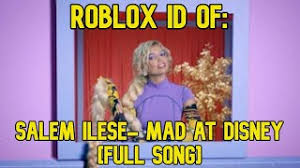• use the id to listen to the song in roblox games. Roblox Boombox Id Code For Mad At Disney Salem Ilese Full Song Youtube