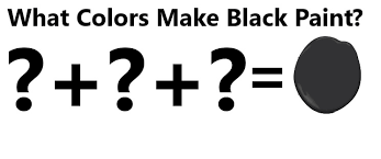 black paint black color mixing guide
