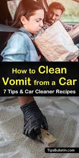7 handy ways to clean vomit from a car
