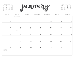 Printable Calendar 2018 Print Free Printable Calendar 2020
