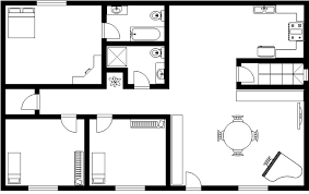 Simlpe House Design Floor Plan Template