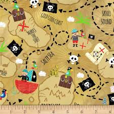Timeless Treasures Treasure Island Treasure Map Sand From
