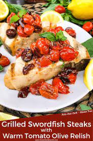 grilled swordfish steaks with tomato