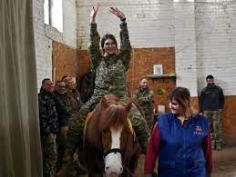 Ukraine Soldiers Ride Out War Stress With Horse Therapy
