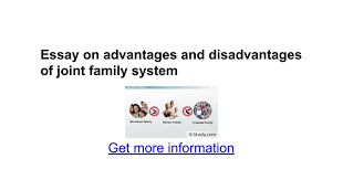 Extended Family Systems   Advantages  authorSTREAM JF