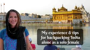 solo female travelers in india