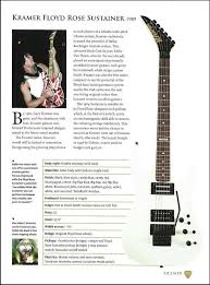 Eddie Van Halen Kramer Floyd Rose Sustainer Guitar Article