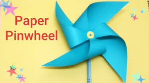 how to make a spinning paper pinwheel