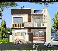 double story home elevation design