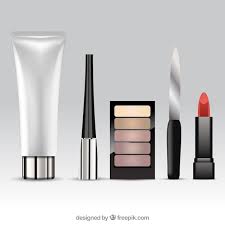 free vector beauty accessories set