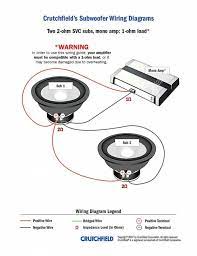 Two single voice coil speakers in parallel. 18 Dual 4 Ohm Sub Wiring In 2021 Subwoofer Wiring Wiring Speakers Car Audio Installation