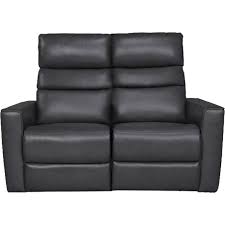 stanford 2 seater recliner sofa black